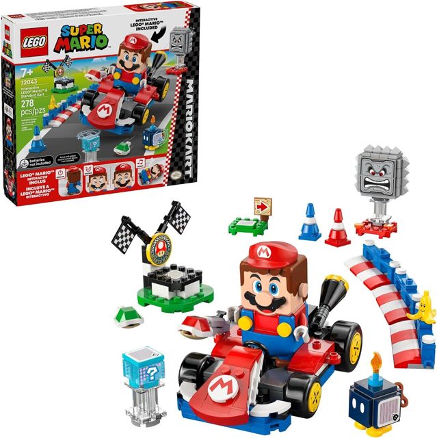 LEGO Super Mario: Mario Kart Interactive Mario & Standard Kart (72043)